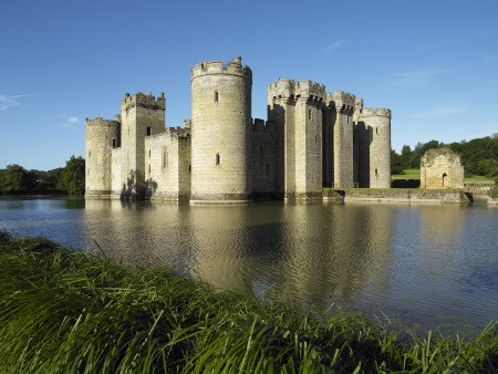 The front of Bodiam Castle