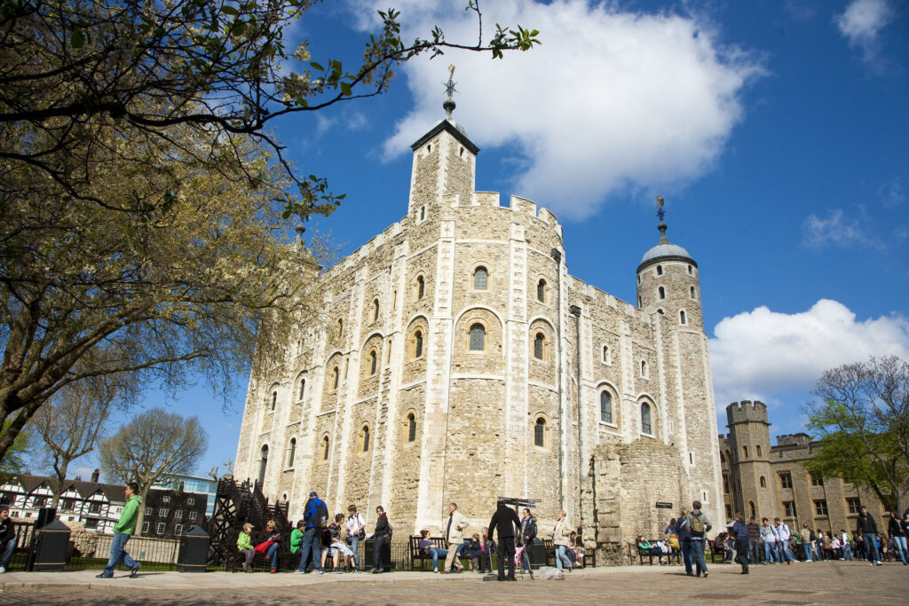 Front side of tower of London