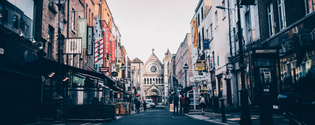 Die Grafton Street in Dublin kombiniert