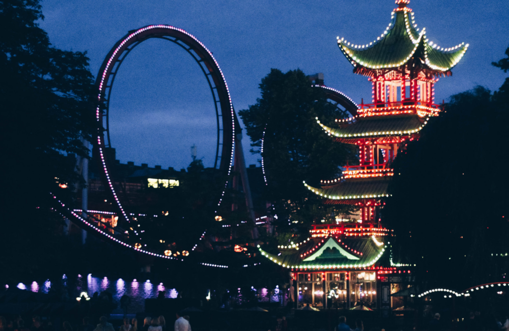 the Chinese Pagoda in Tivoli Park 