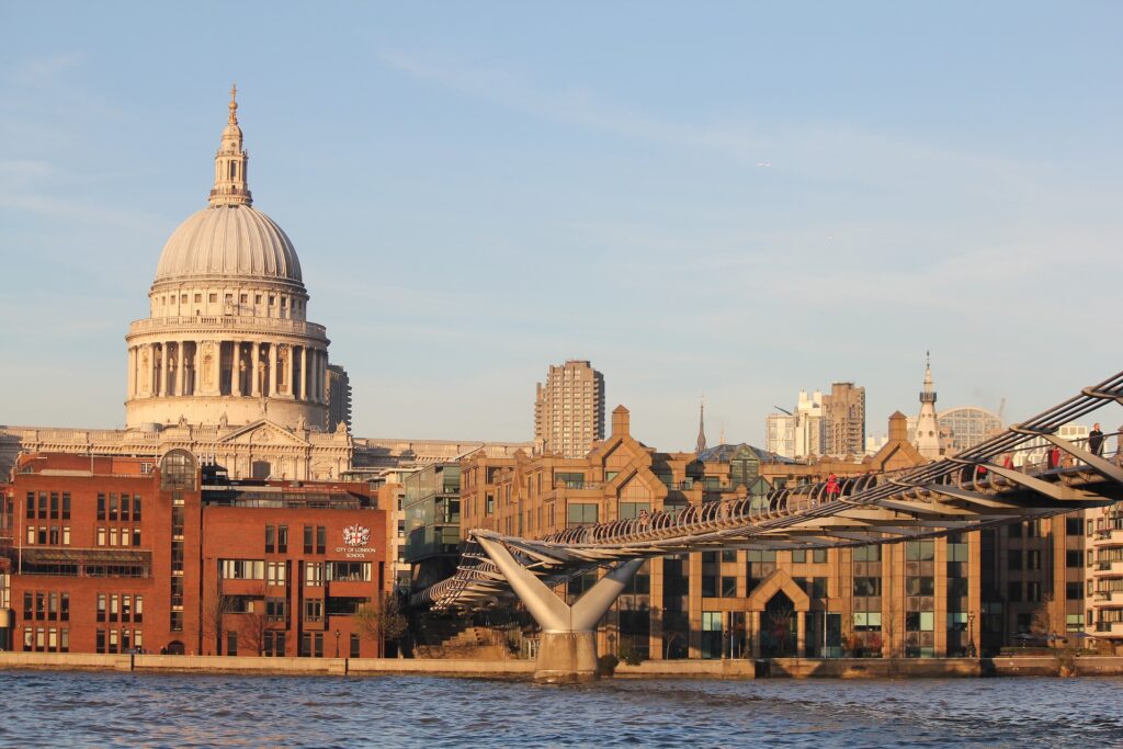 Three days in London, The Millennium Bridge and St Paul’s Cathedral